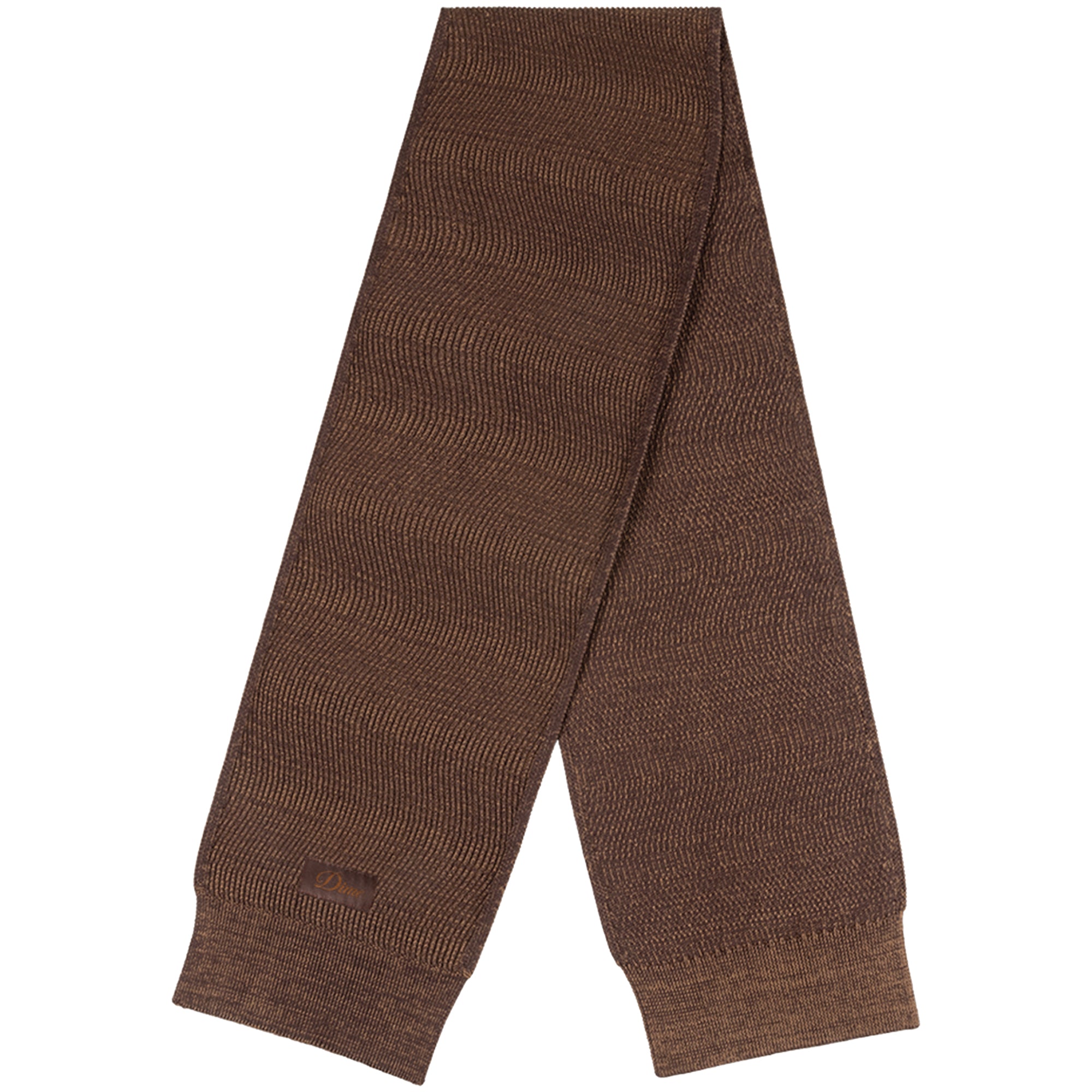 Dime MTL Wave Knit Scarf Brown