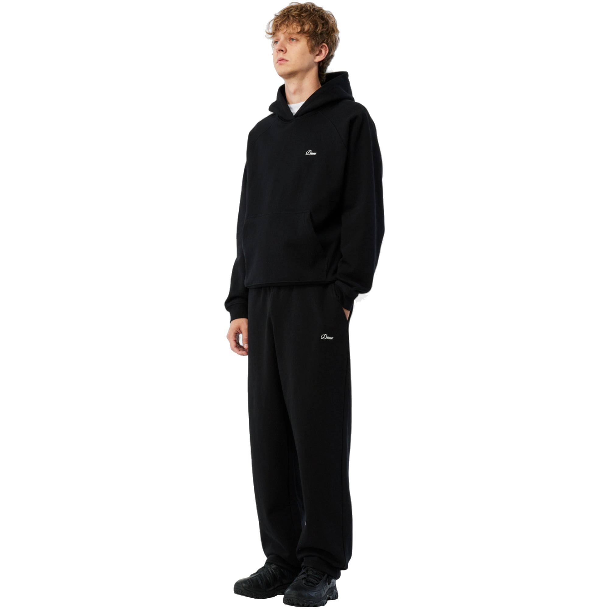 Dime MTL Cursive Small Logo Heavyweight Sweatpants Black