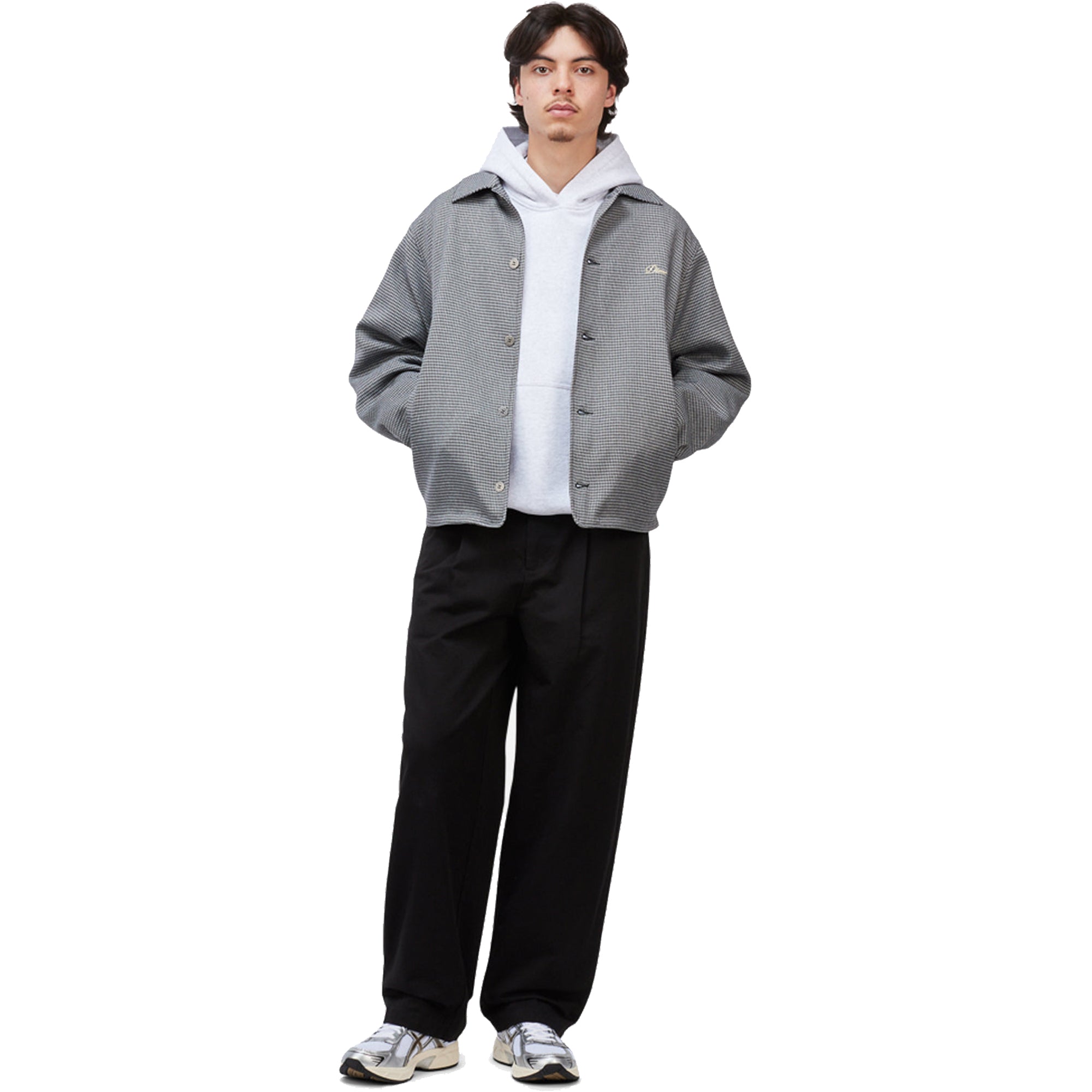 Dime MTL Houndstooth Jacket Grey