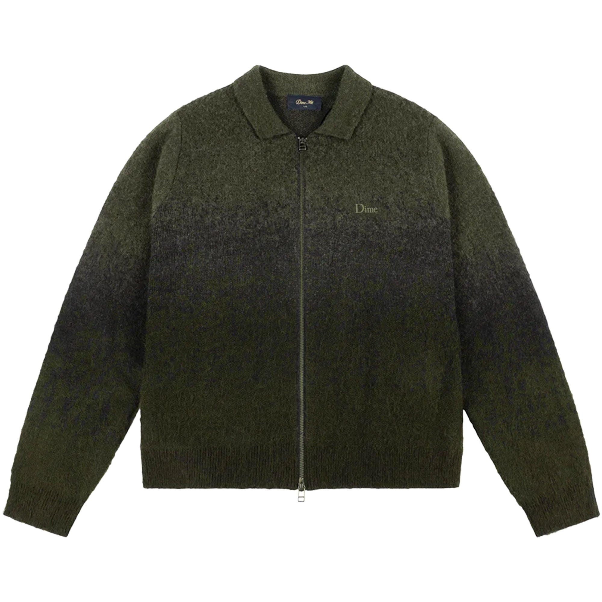 Dime MTL Mohair Double Zip Knit Forest