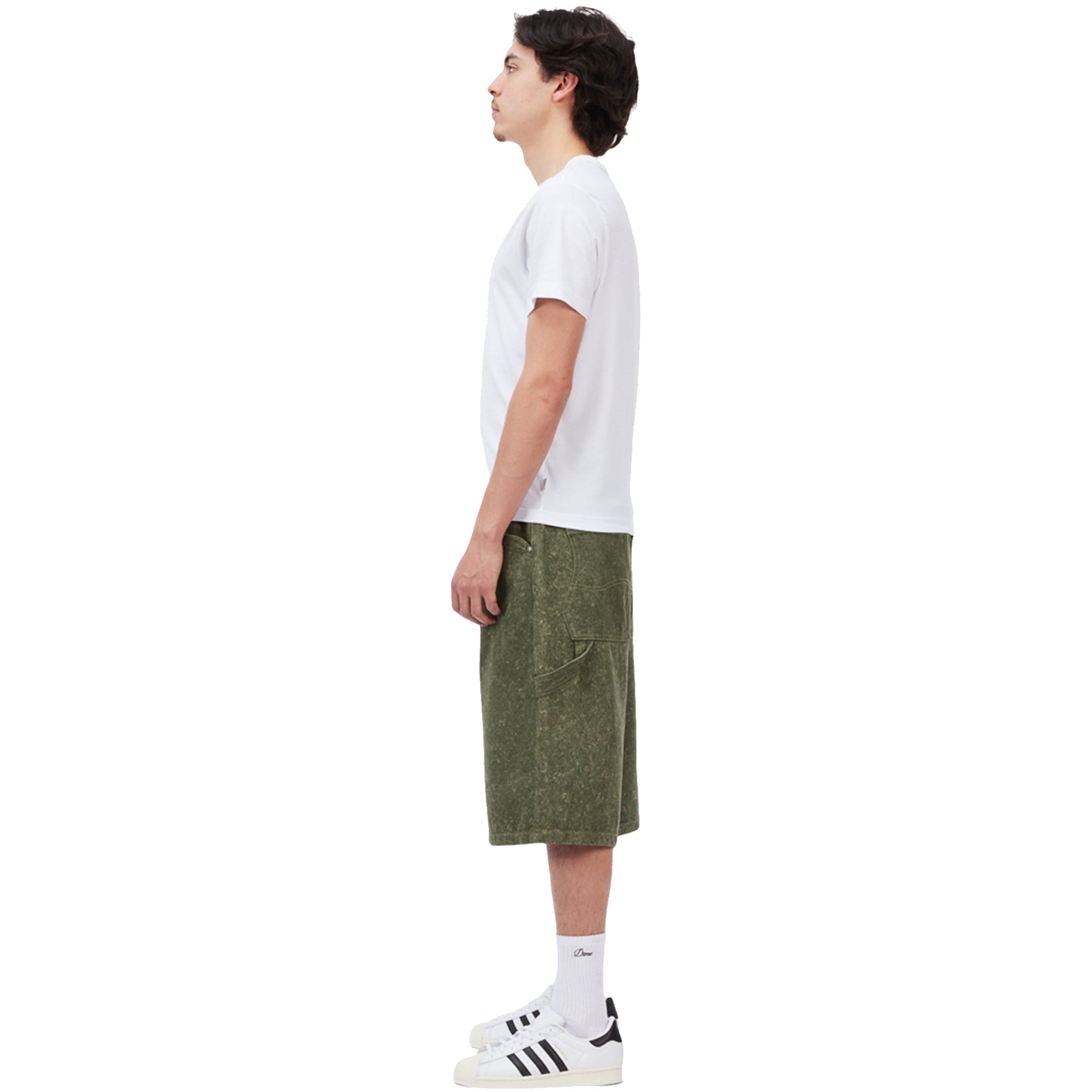 Dime MTL Classic Denim Shorts Electric Green