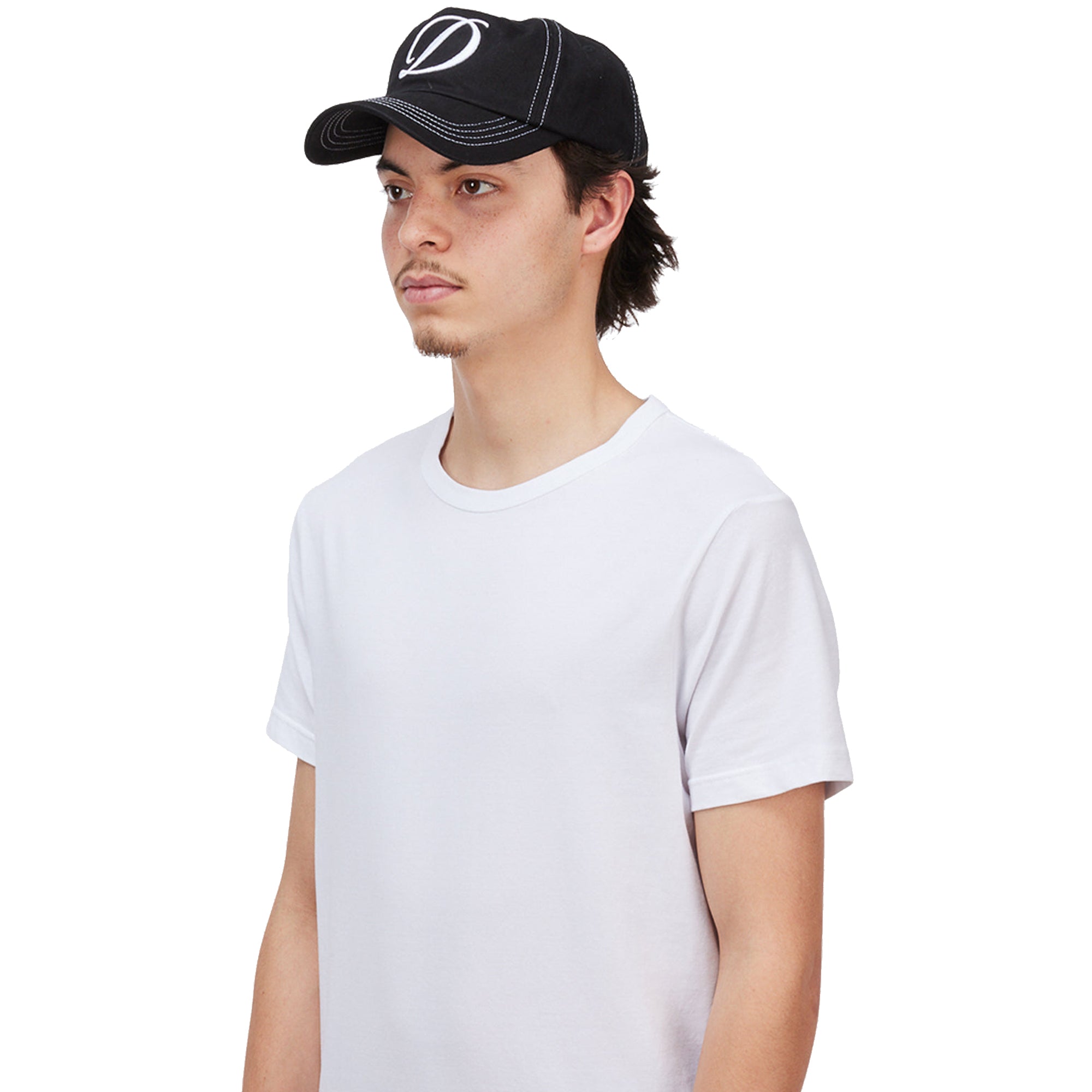 Dime MTL Cursive Denim Worker Cap Black Washed