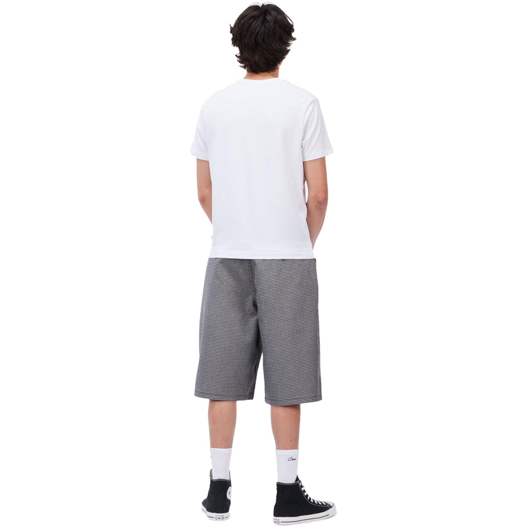 Dime MTL Baggy Houndstooth Shorts Grey