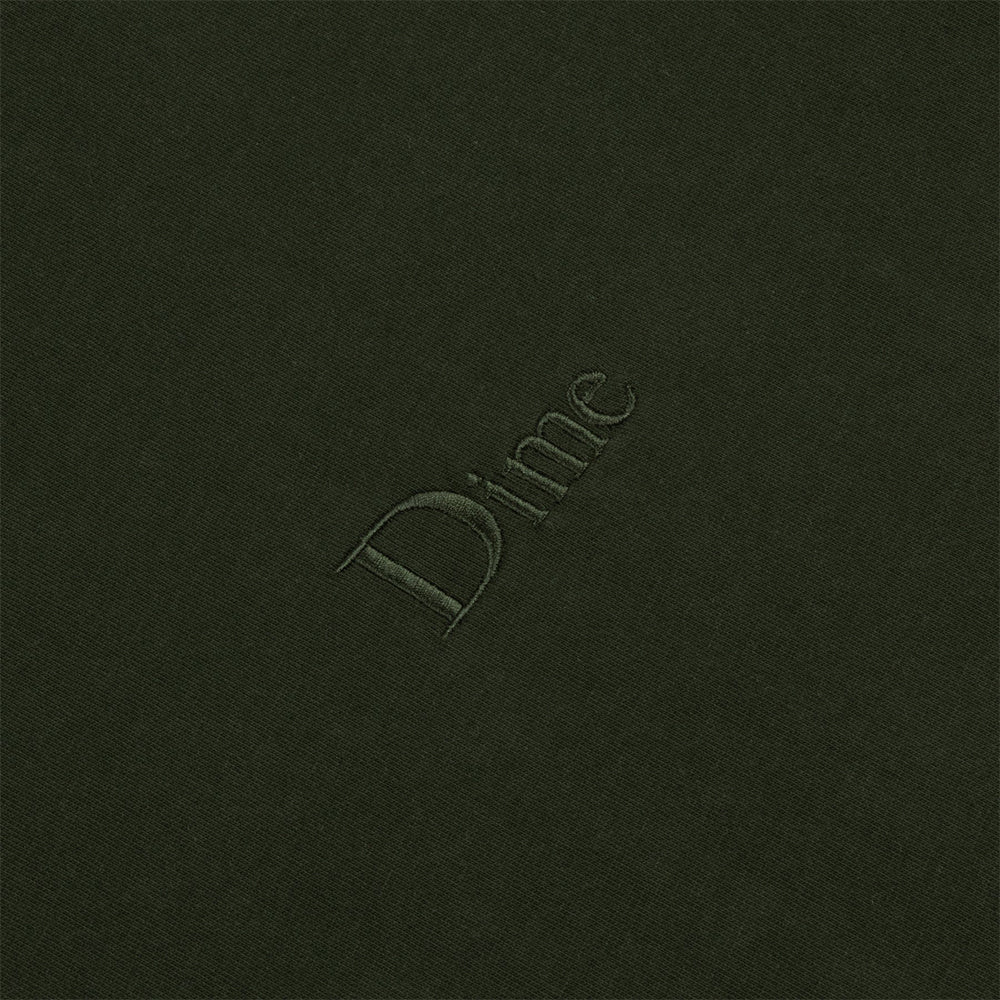 Dime MTL Classic Small Logo T-Shirt Forest Green