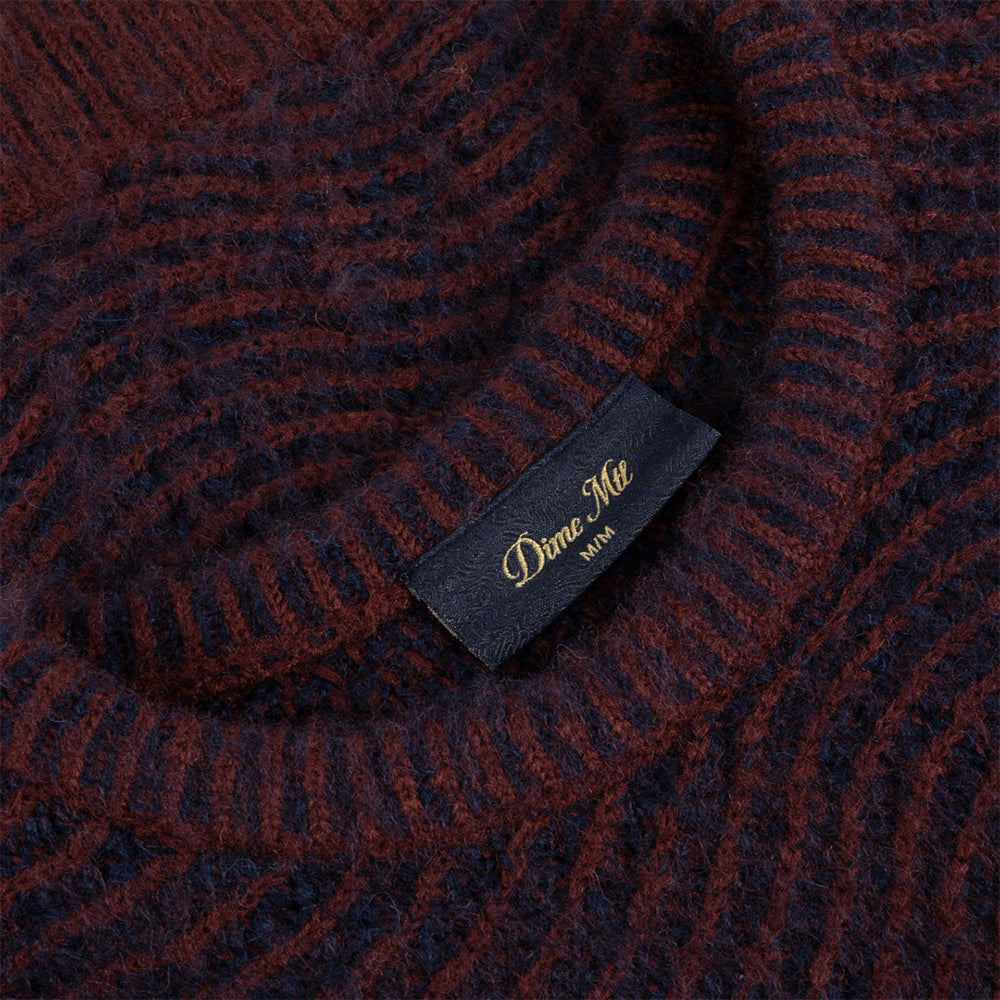Dime MTL Mohair Wave Knit Burgundy
