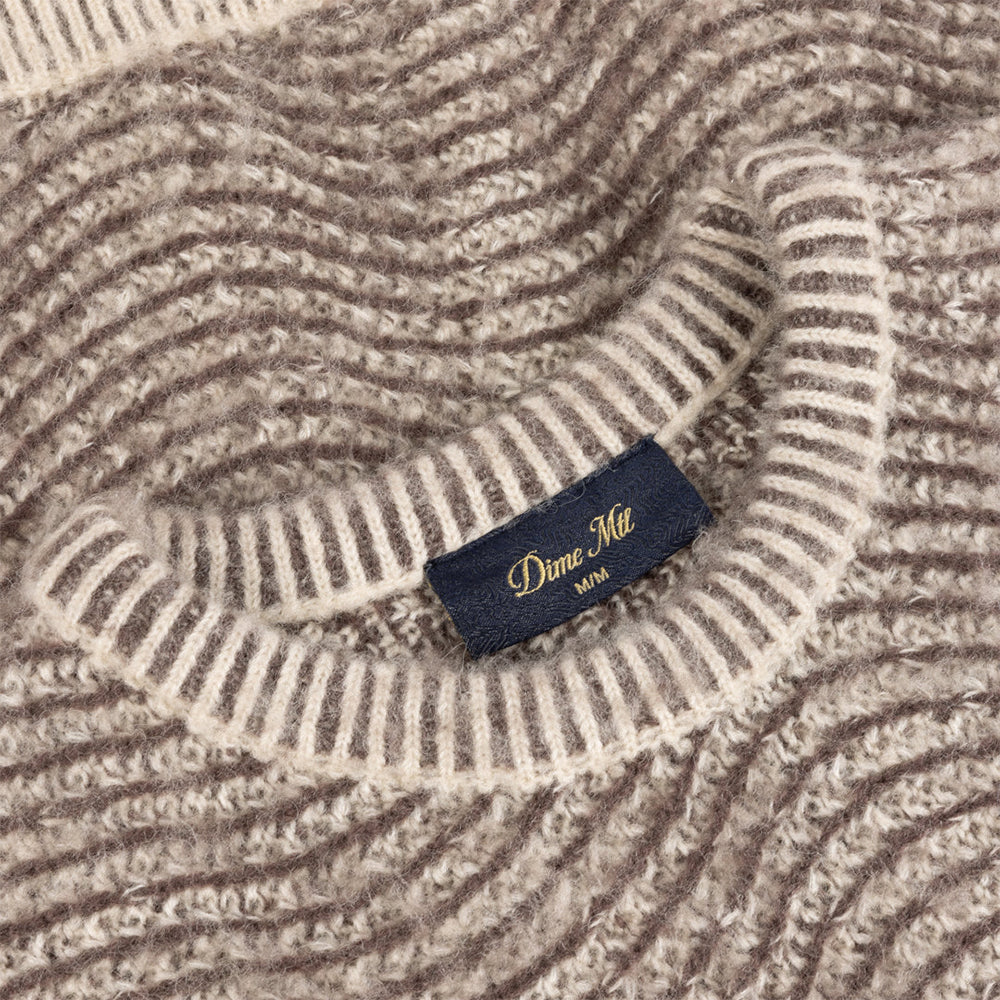 Dime MTL Mohair Wave Knit Camel