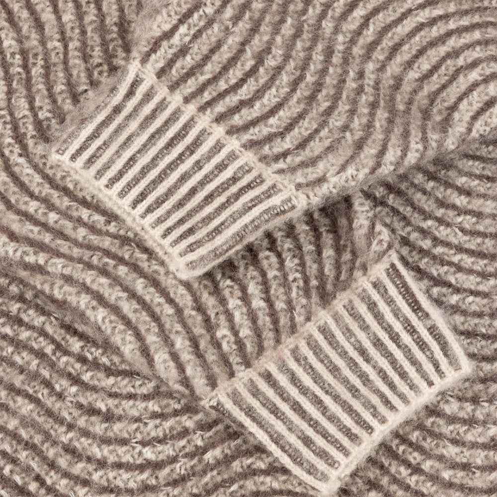 Dime MTL Mohair Wave Knit Camel