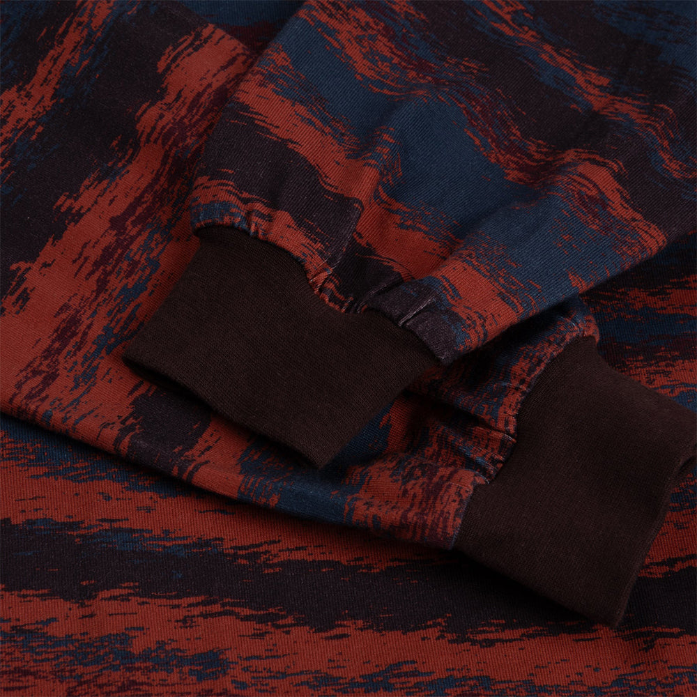 Dime MTL Brushstroke Long Sleeve Shirt Bordeaux