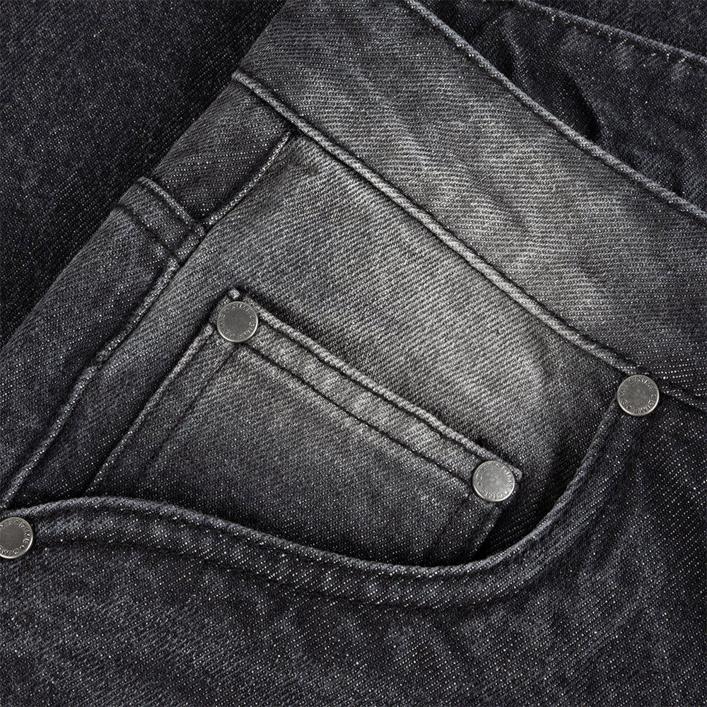 Dime MTL Relaxed Denim Pants Sandblasted Black
