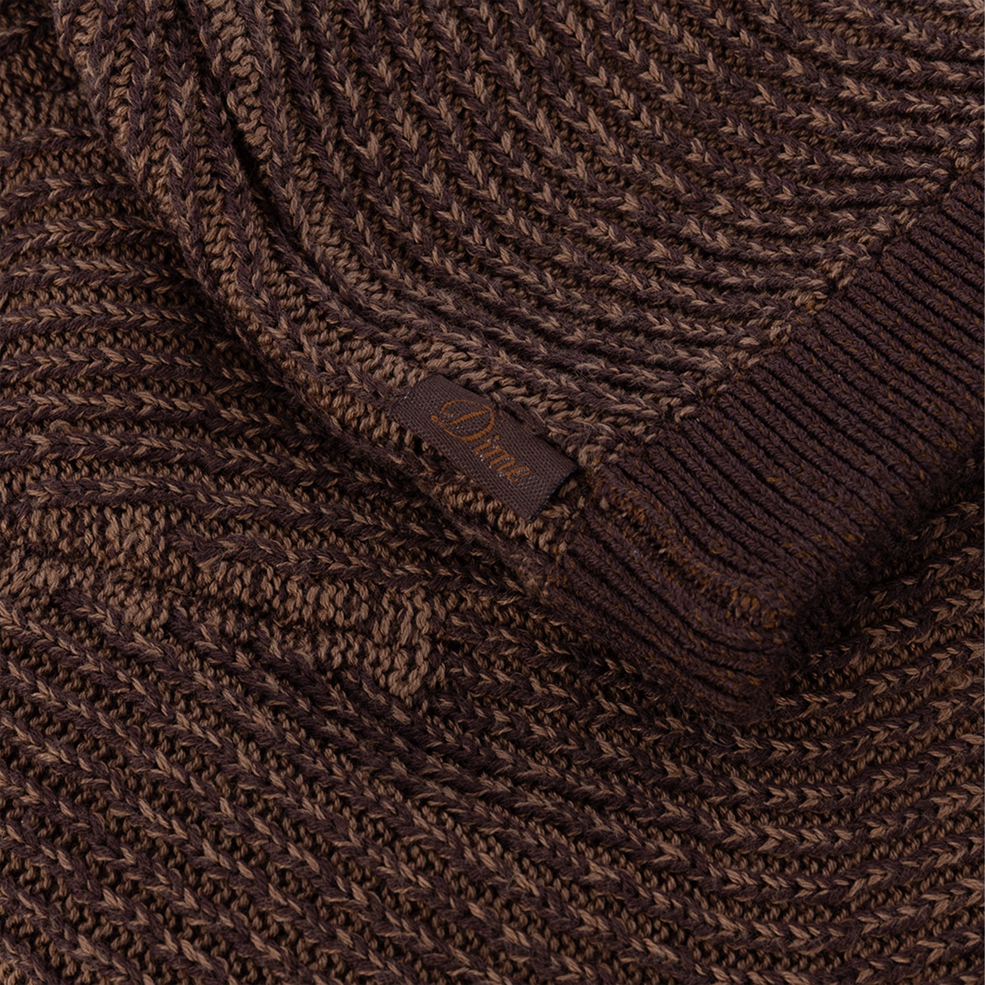 Dime MTL Wave Knit Skully Brown