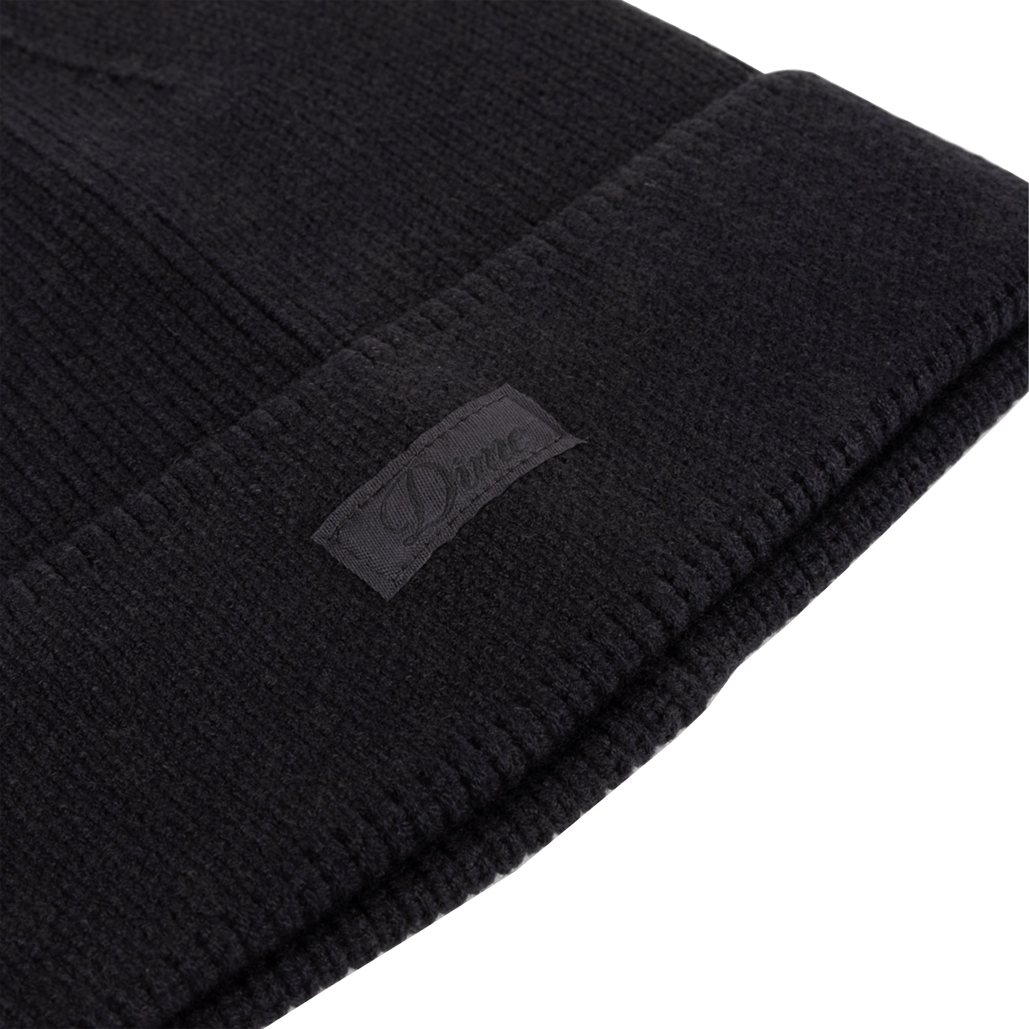 Dime MTL Cursive Rib Beanie Black