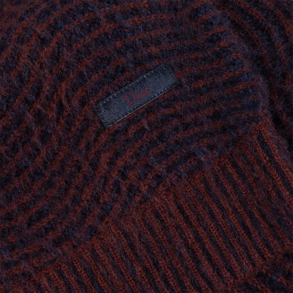 Dime MTL Mohair Wave Knit Burgundy