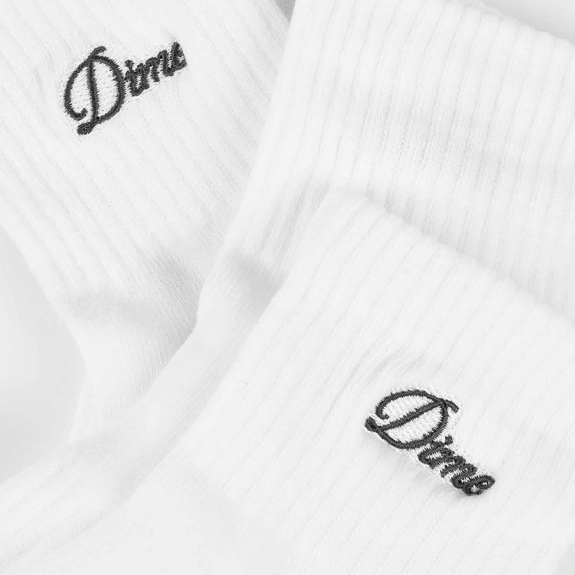 Dime MTL Two Pack Ankle Socks White