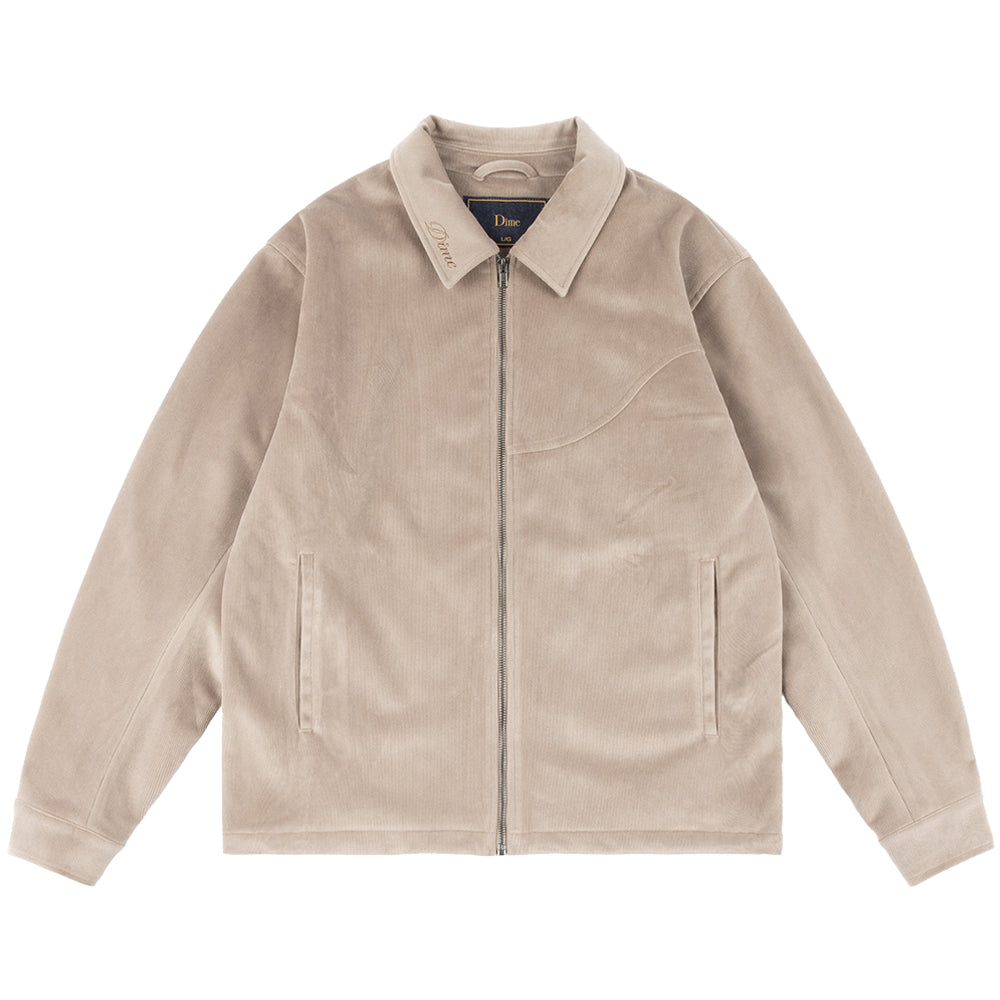 Dime MTL Cord Zip Jacket Taupe