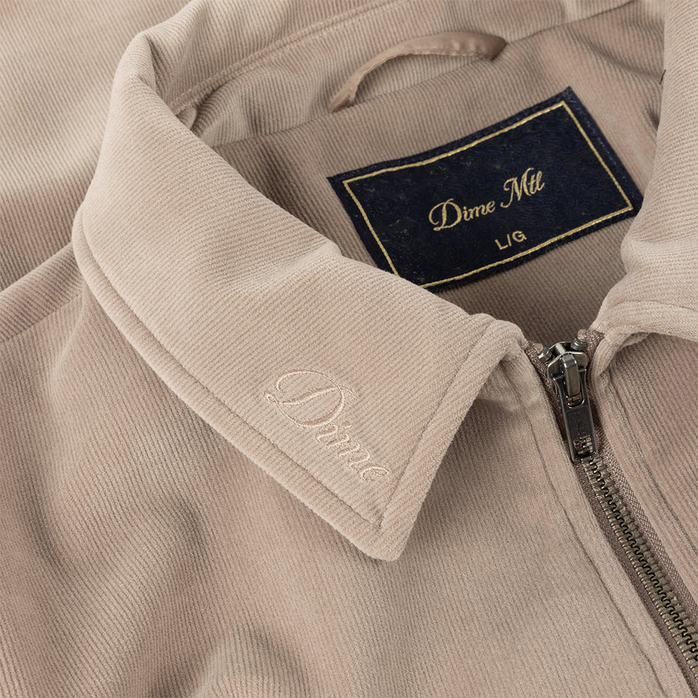 Dime MTL Cord Zip Jacket Taupe