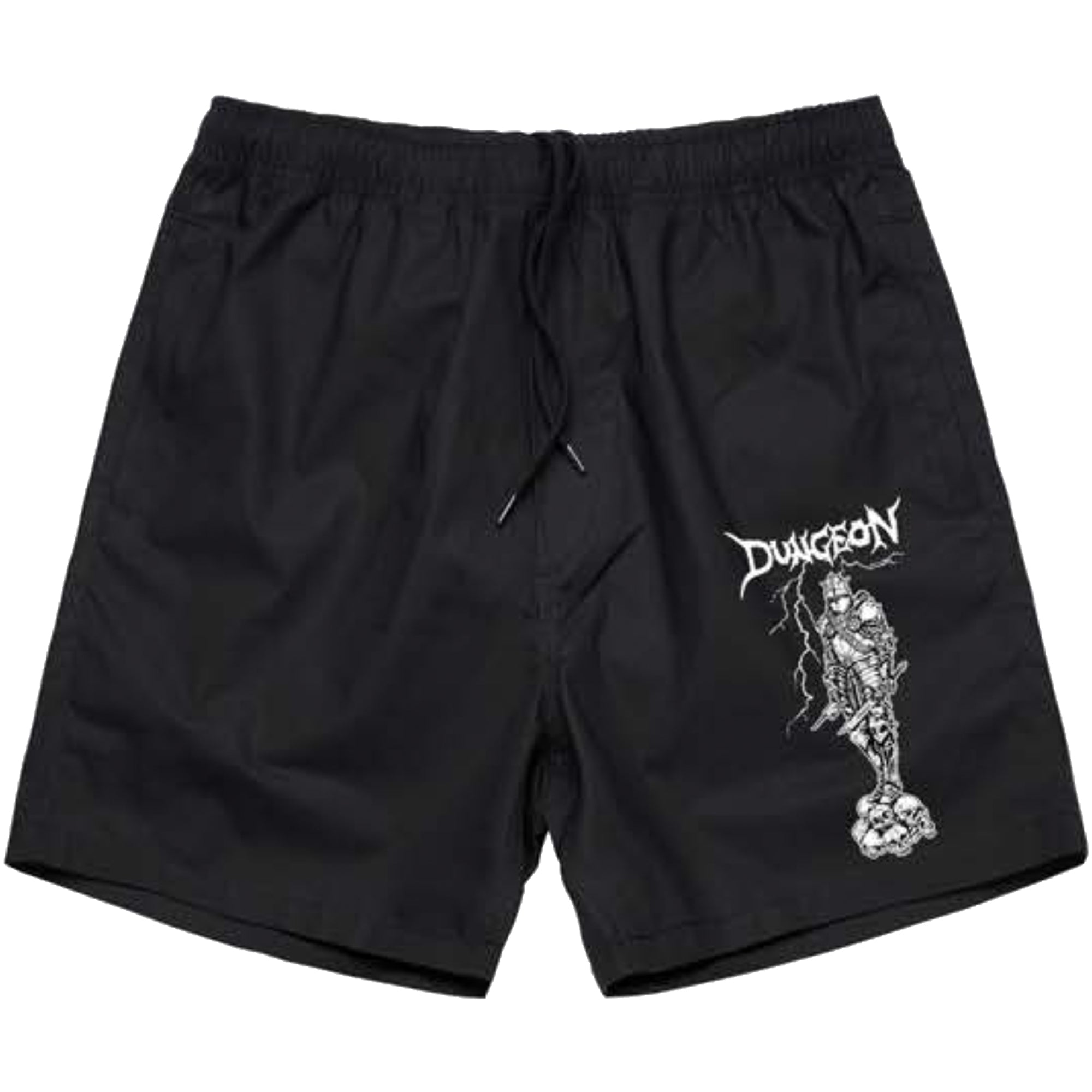 Dungeon Gateway Cold Steel Beach Shorts Black