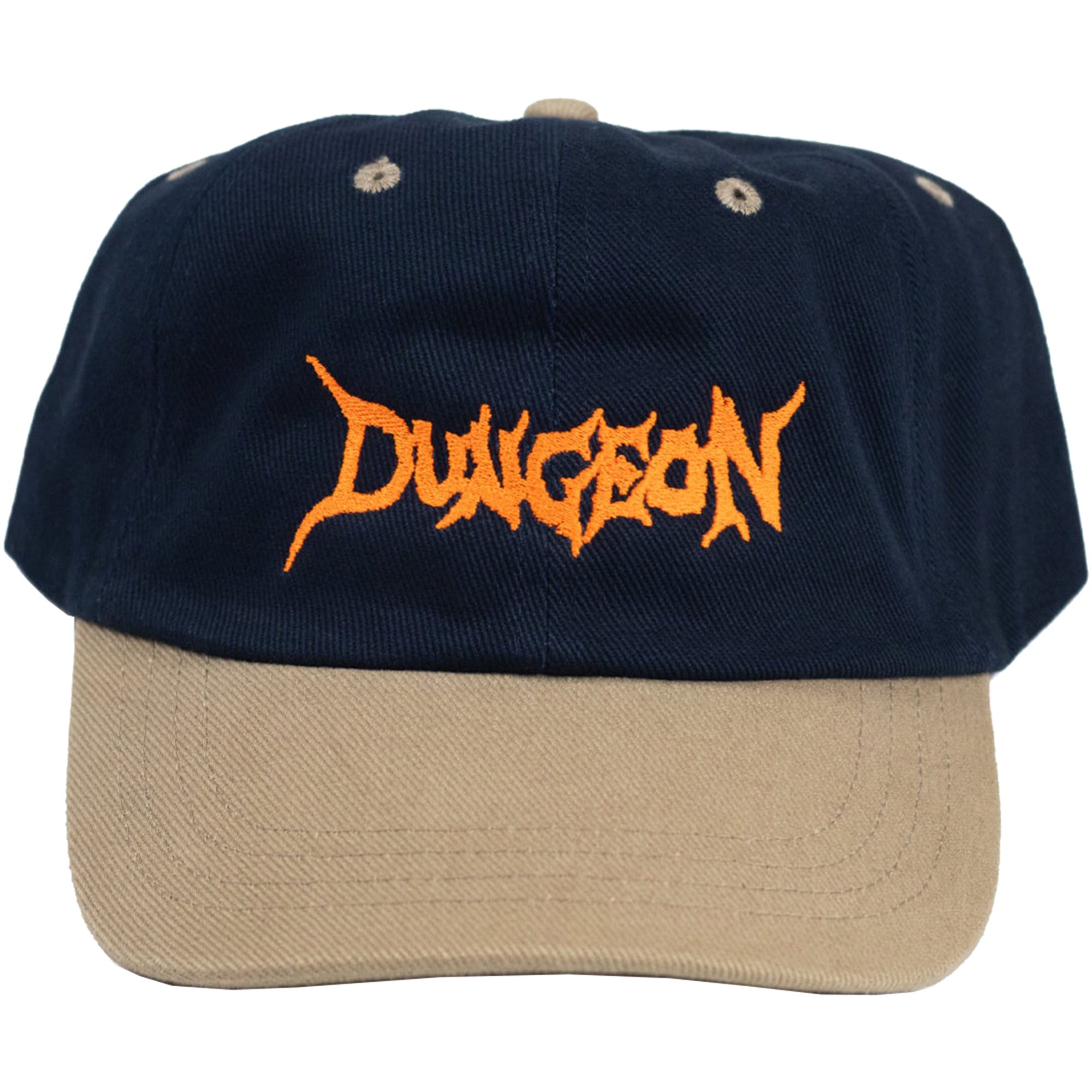 Dungeon Gateway Brushed Canvas Cap Navy/Taupe/Neon Orange
