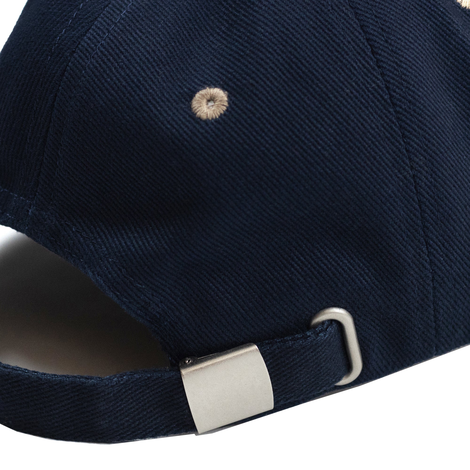 Dungeon Gateway Brushed Canvas Cap Navy/Taupe/Neon Orange