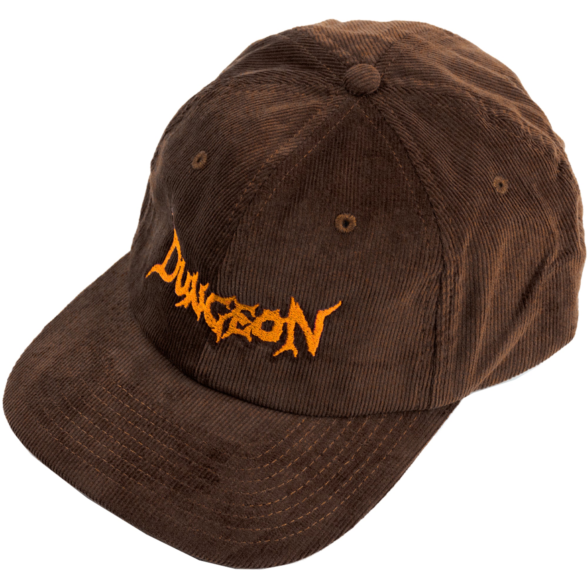 Dungeon Gateway Cord Cap Embroidered Orange/Chocolate