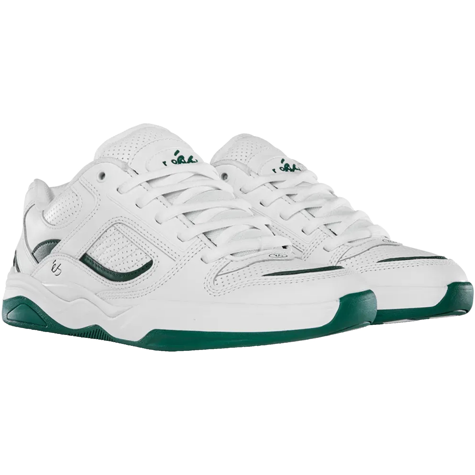 éS TJ Rogers Shoes White/Green