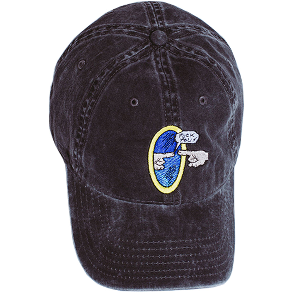 Fucking Awesome Fuck You Embroidered 6 Panel Hat Black