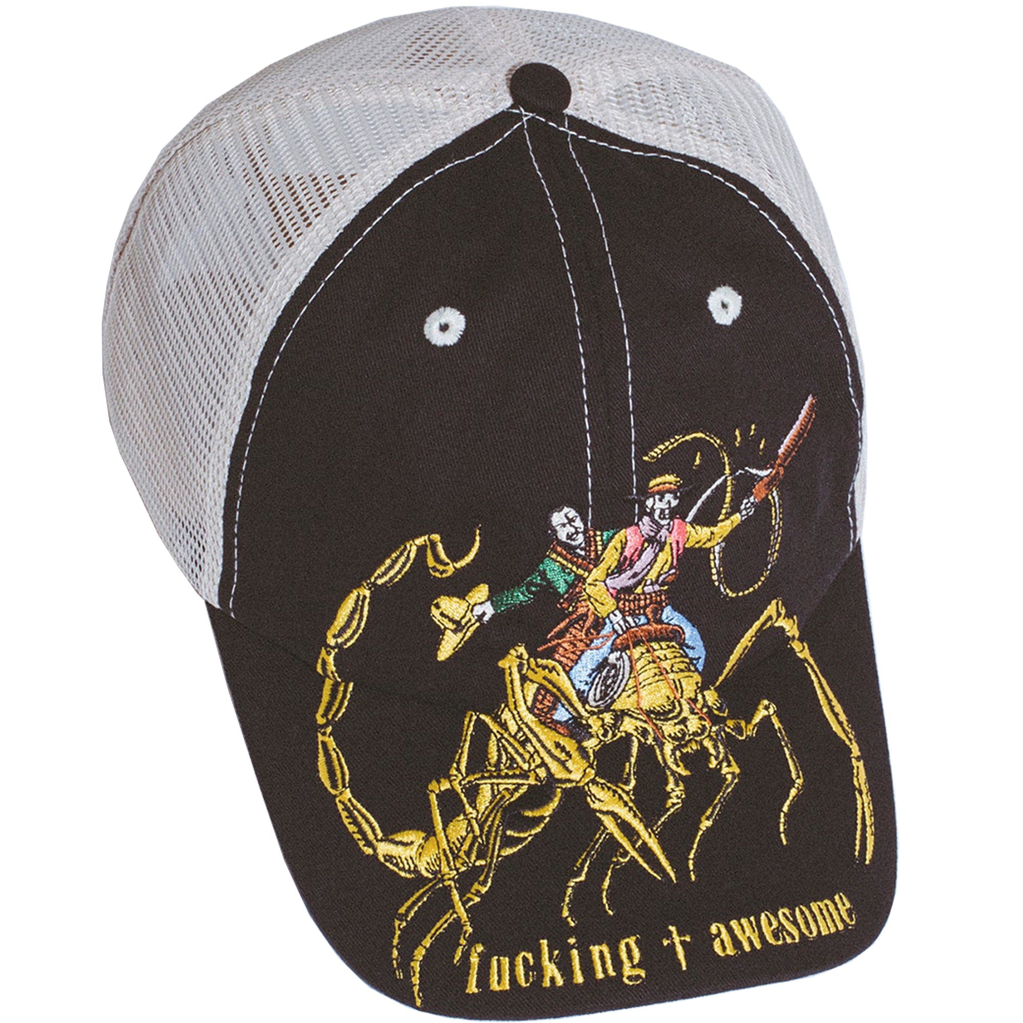 Fucking Awesome Scorpion Mesh Trucker Cap Black
