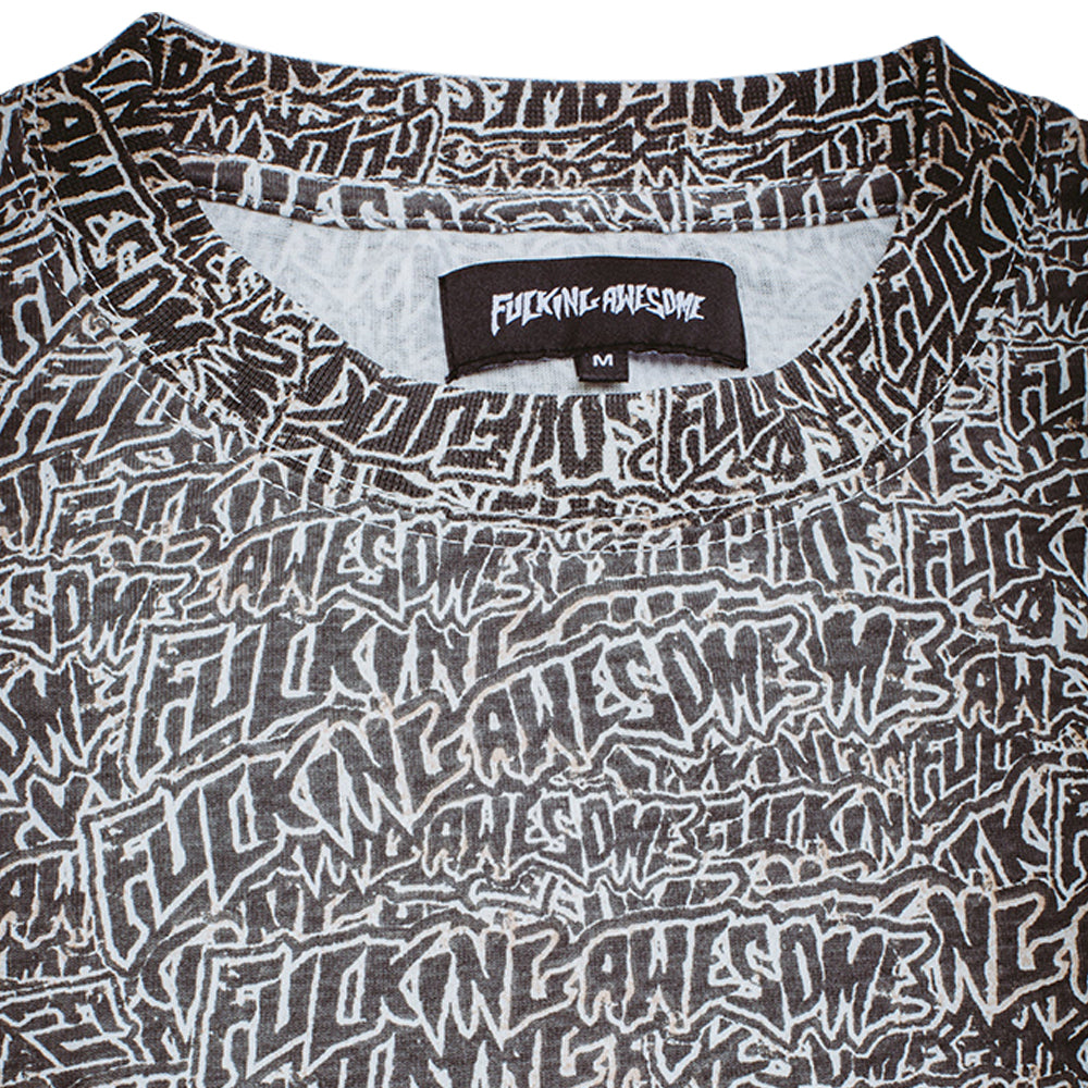 Fucking Awesome Burnt Sticker Stamp Tee All Over Print