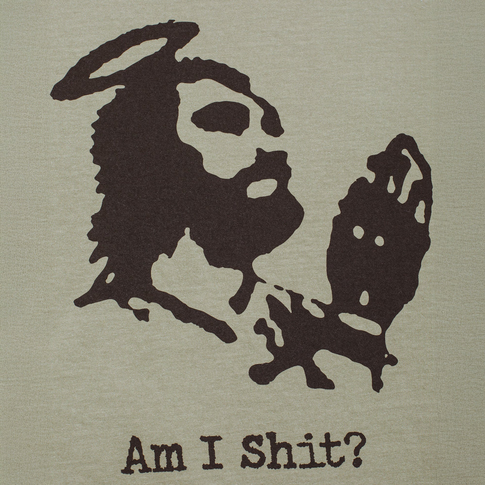 Fucking Awesome Am I Shit? Tee Khaki