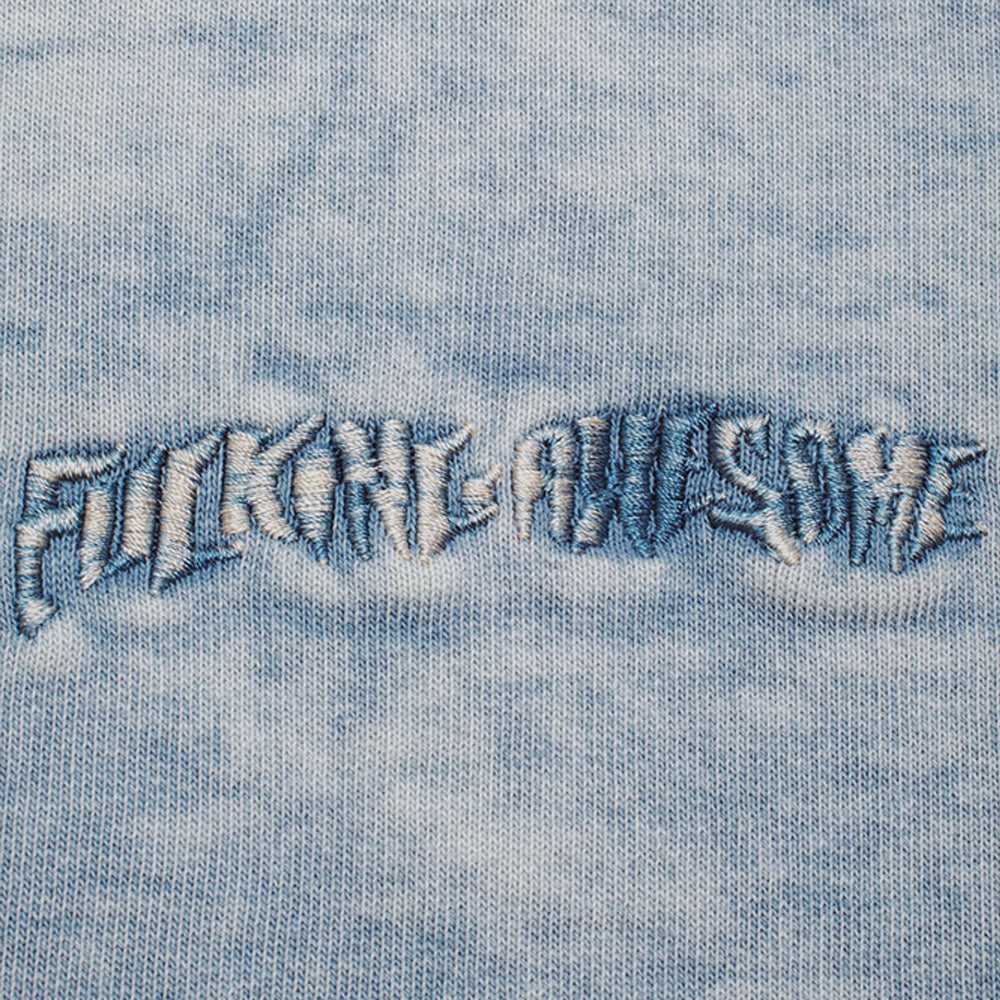 Fucking Awesome Little Stamp Snow Wash Sweatshirt Dusty Blue