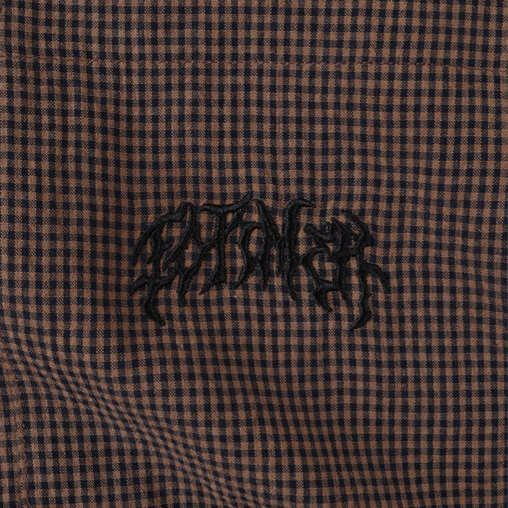 Former Vivian Check Short Sleeve Shirt Brown
