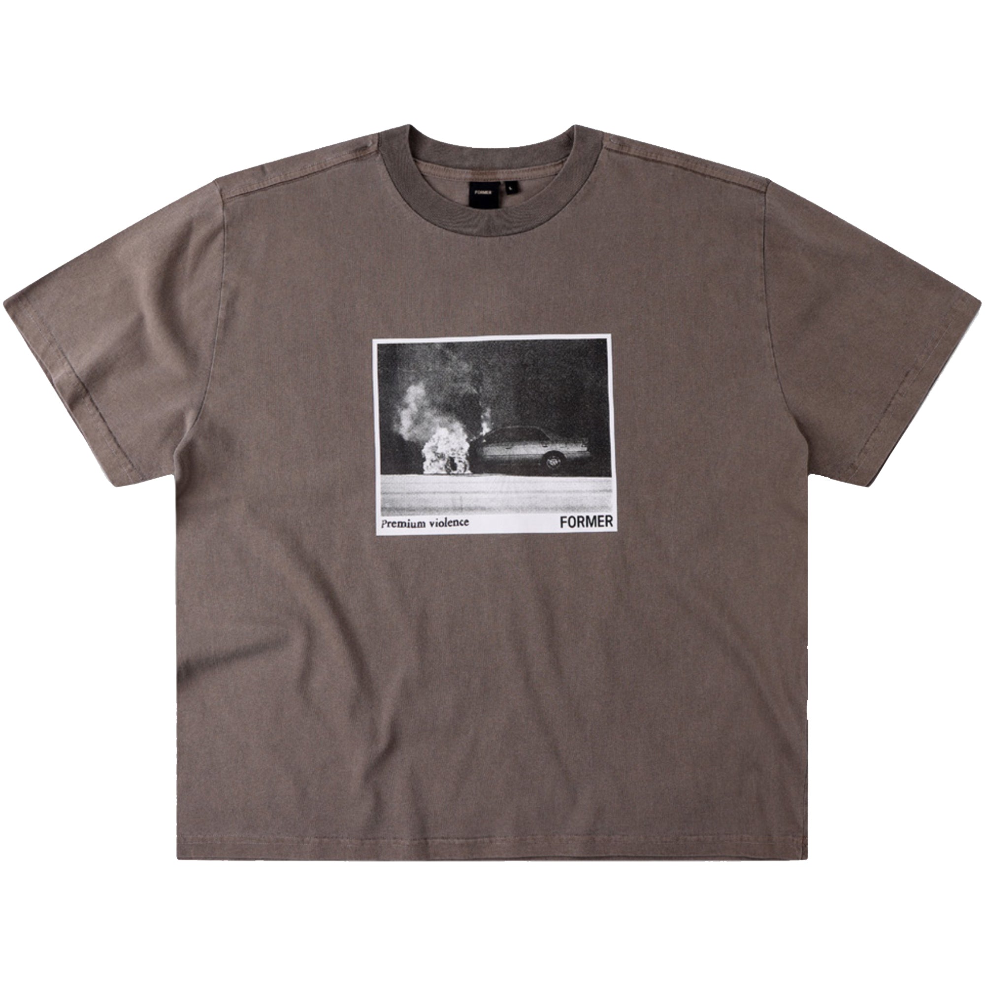 Former Ignite Boxy T-Shirt Washed Brown
