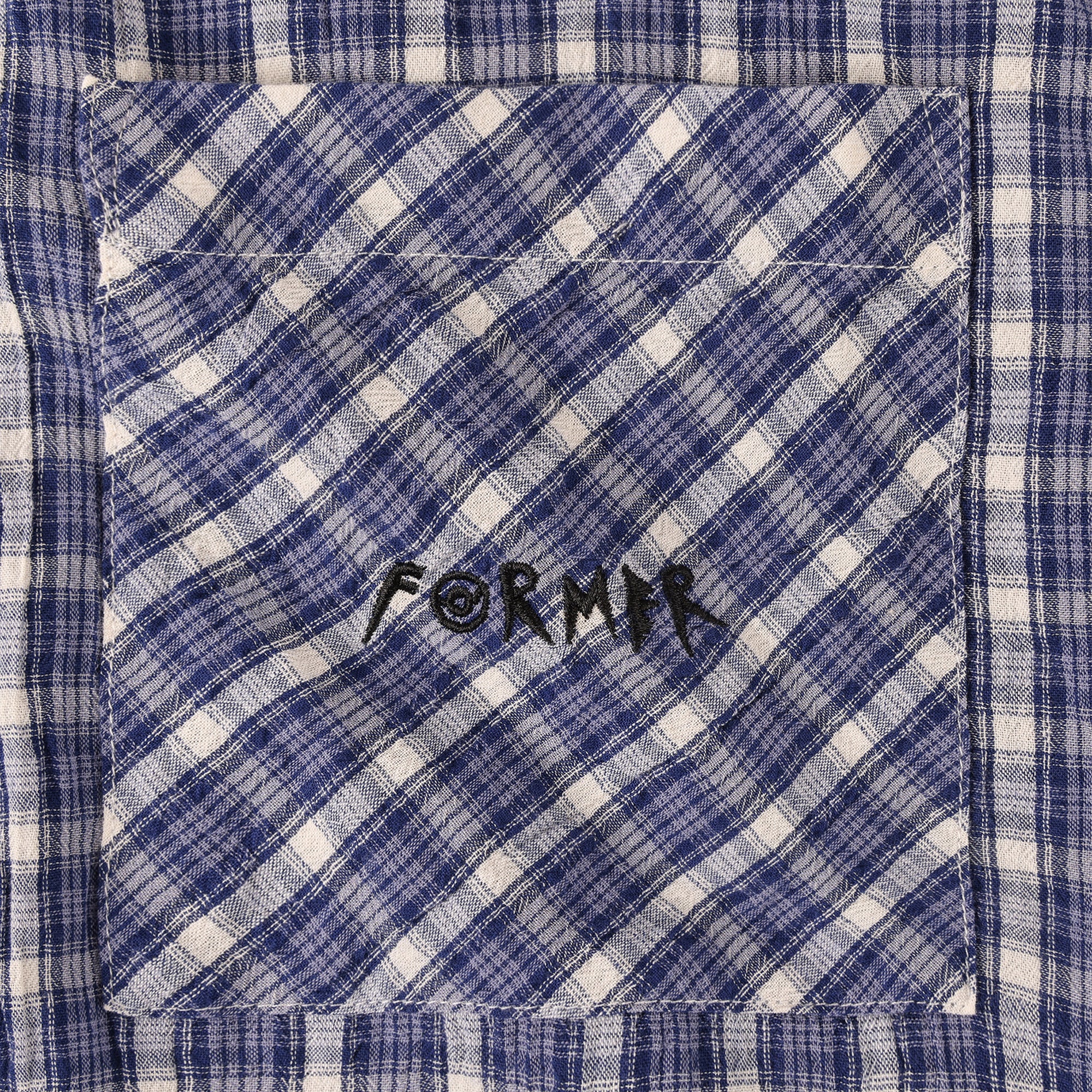 Former Manners Check Shirt Vintage Navy