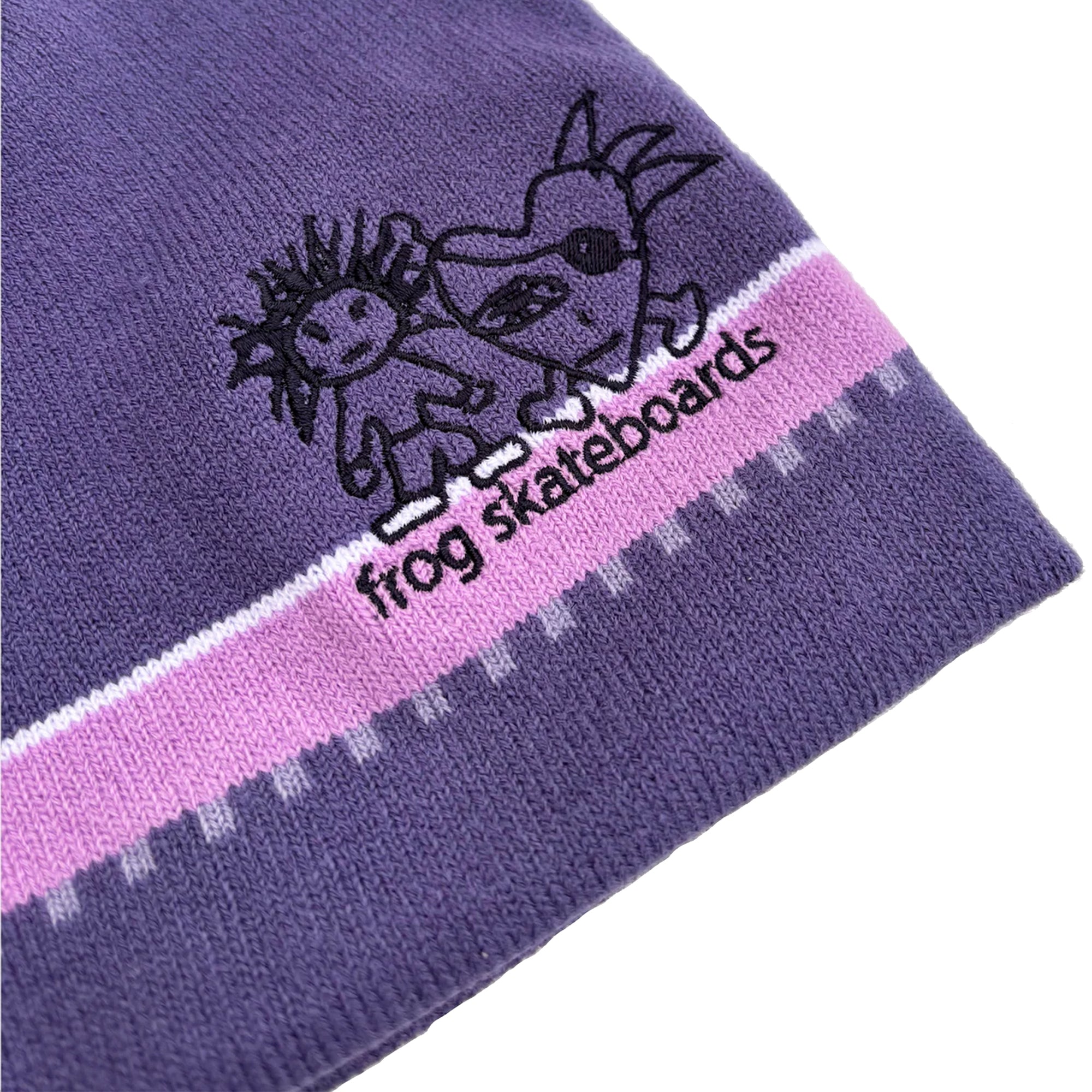 Frog Pirate Beanie Purple