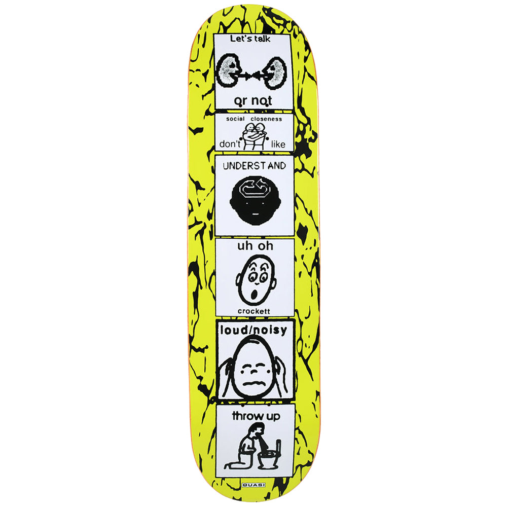 Quasi Gilbert Crockett The Puker Skateboard Deck 8.25"