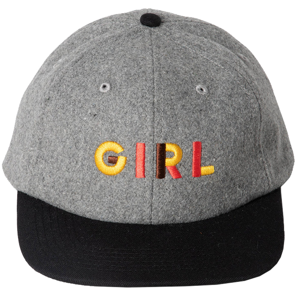 Girl Jeron Wool 6 Panel Hat Grey/Black
