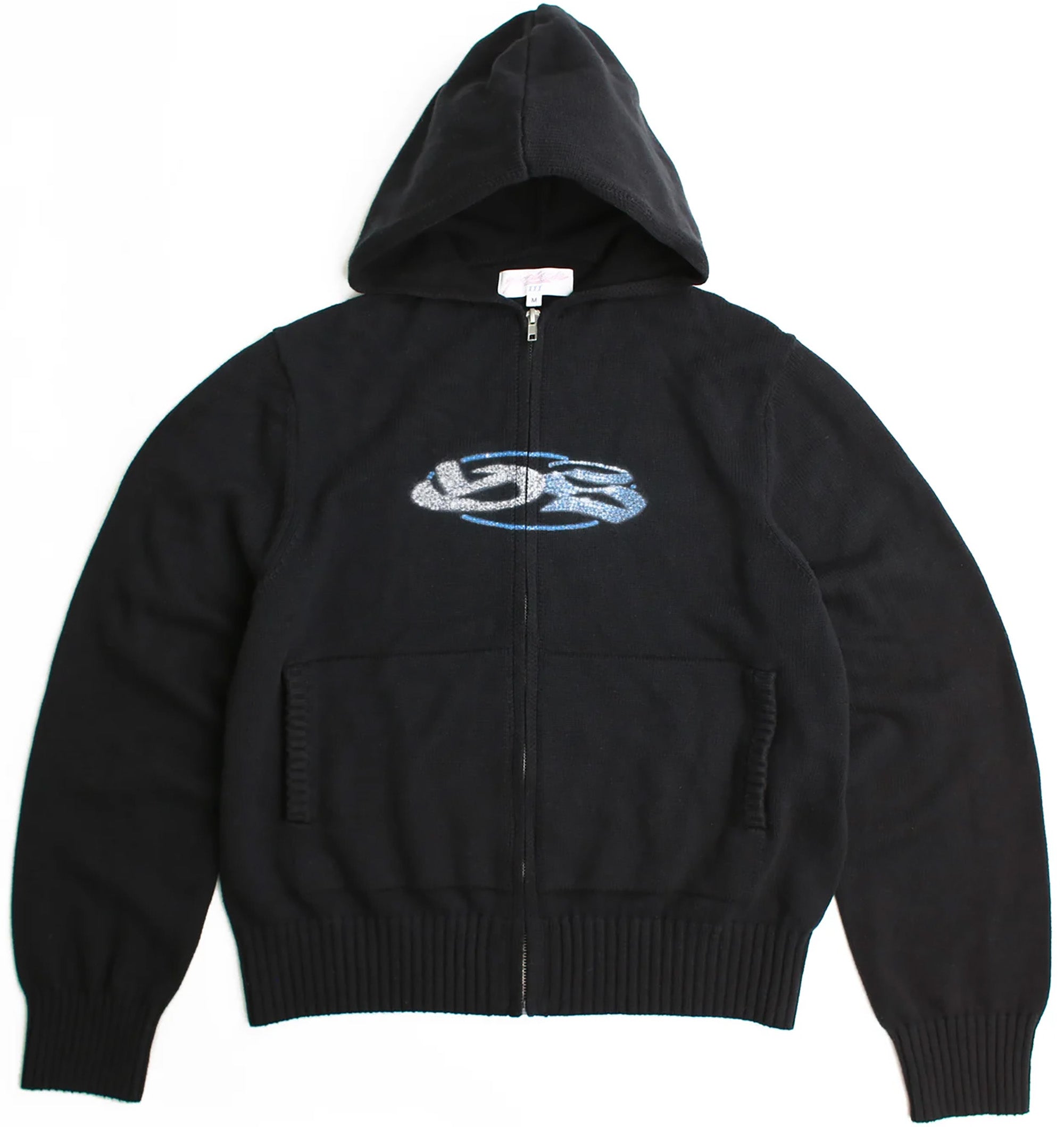 Yardsale Glitz Knitted Hood Black