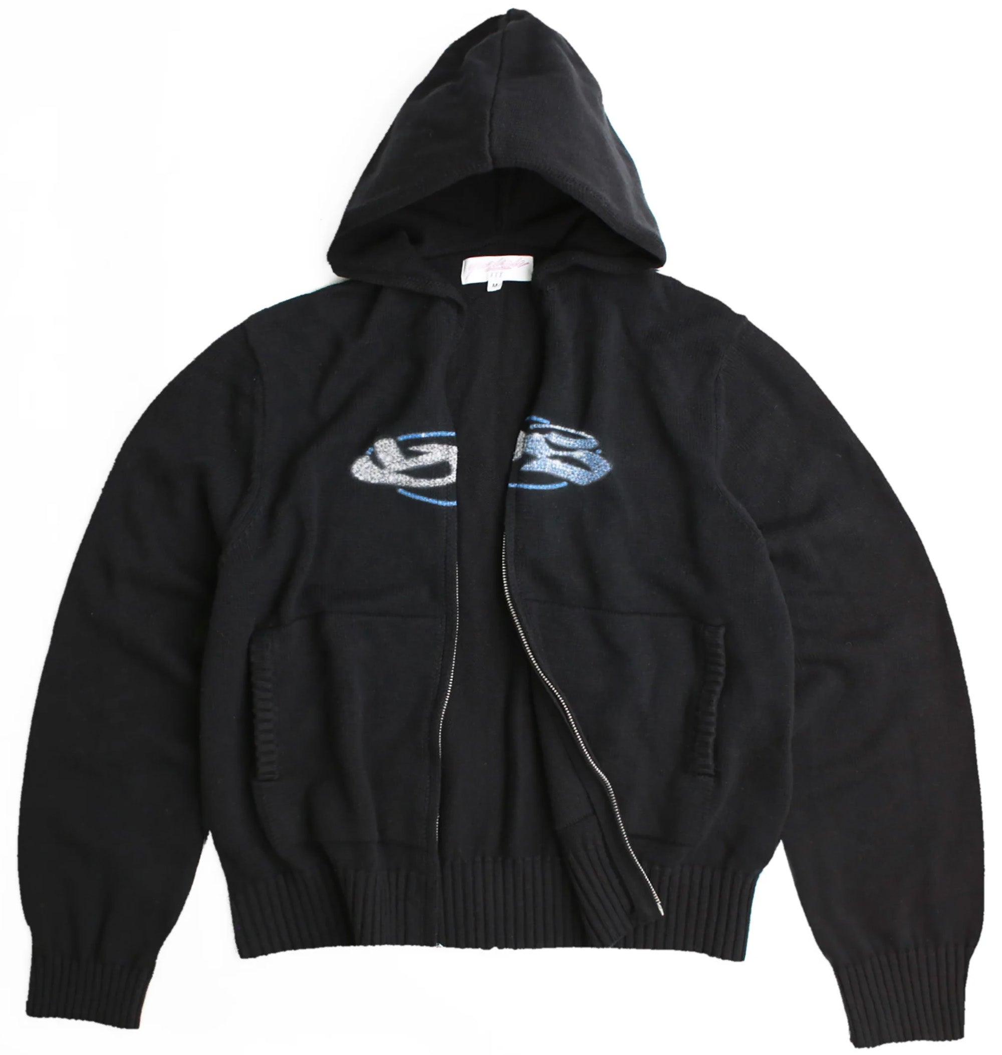 Yardsale Glitz Knitted Hood Black