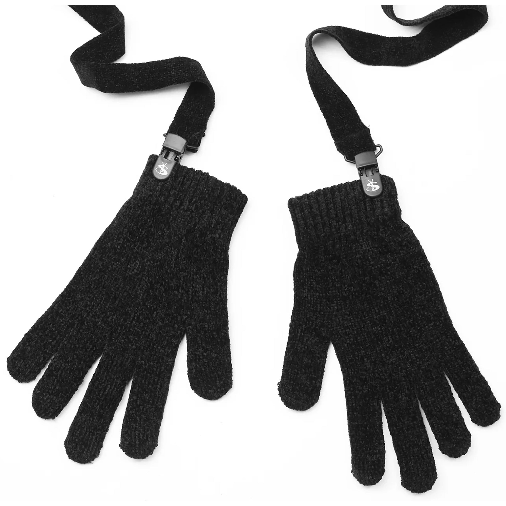 Yardsale Chenille Gloves Black