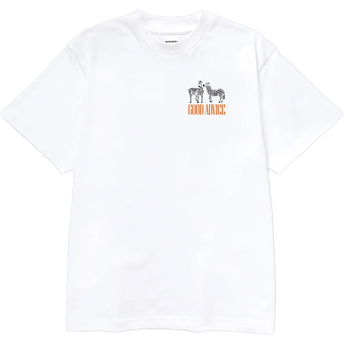 Good Advice Zebra Tee White