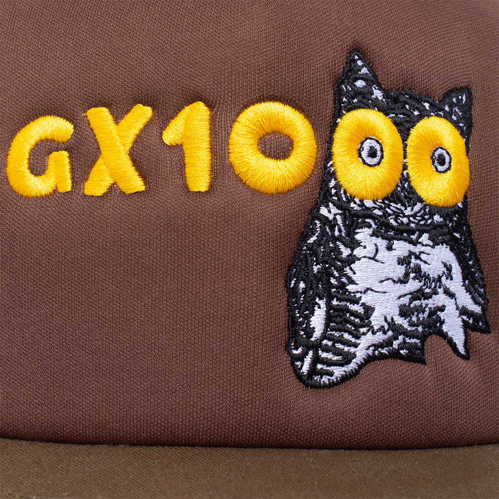 GX1000 Owl Trucker Hat Brown/Green