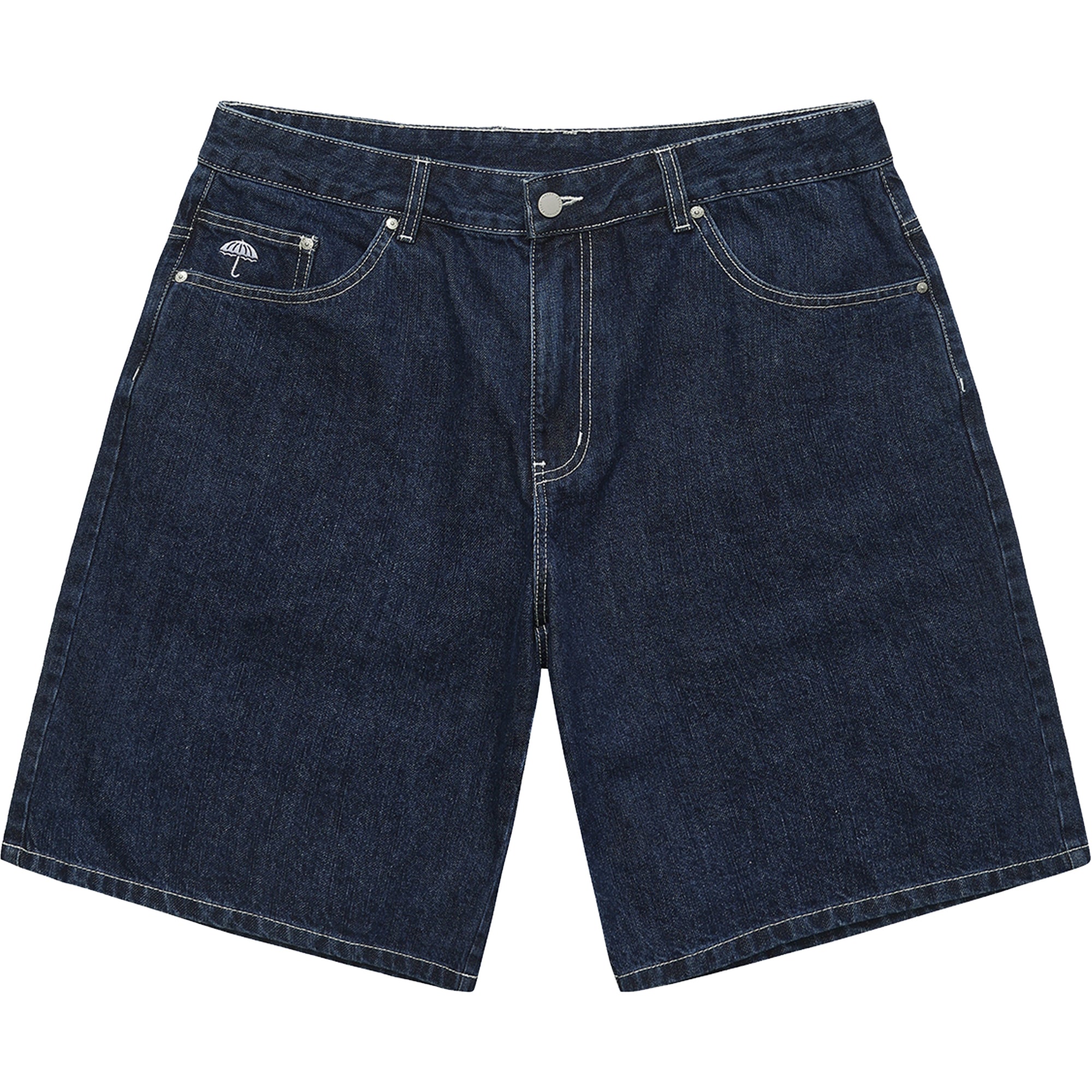 Hélas Dieu Grec Jeans Shorts Washed Navy