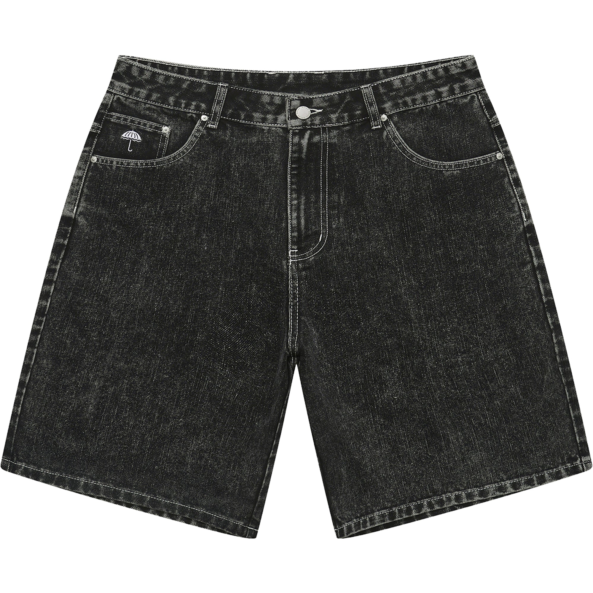 Hélas Dieu Grec Jeans Shorts Washed Black