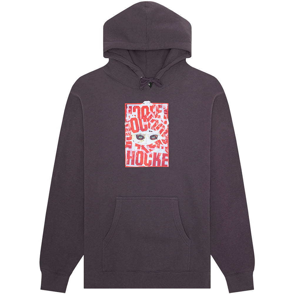 Hockey War All Over Hoodie Charcoal