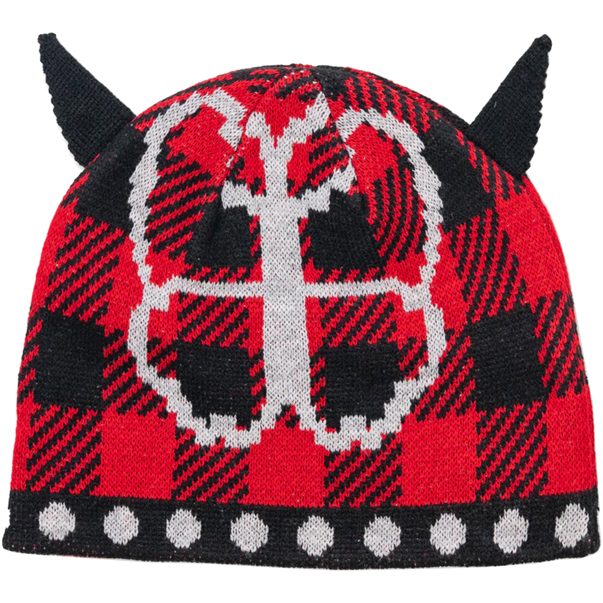 Hoddle Butterfly Horn Beanie Red