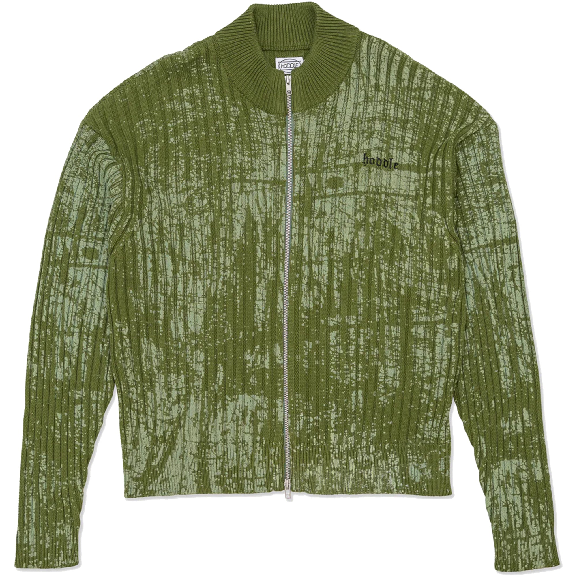 Hoddle Fracture Ribbed Pullover Green