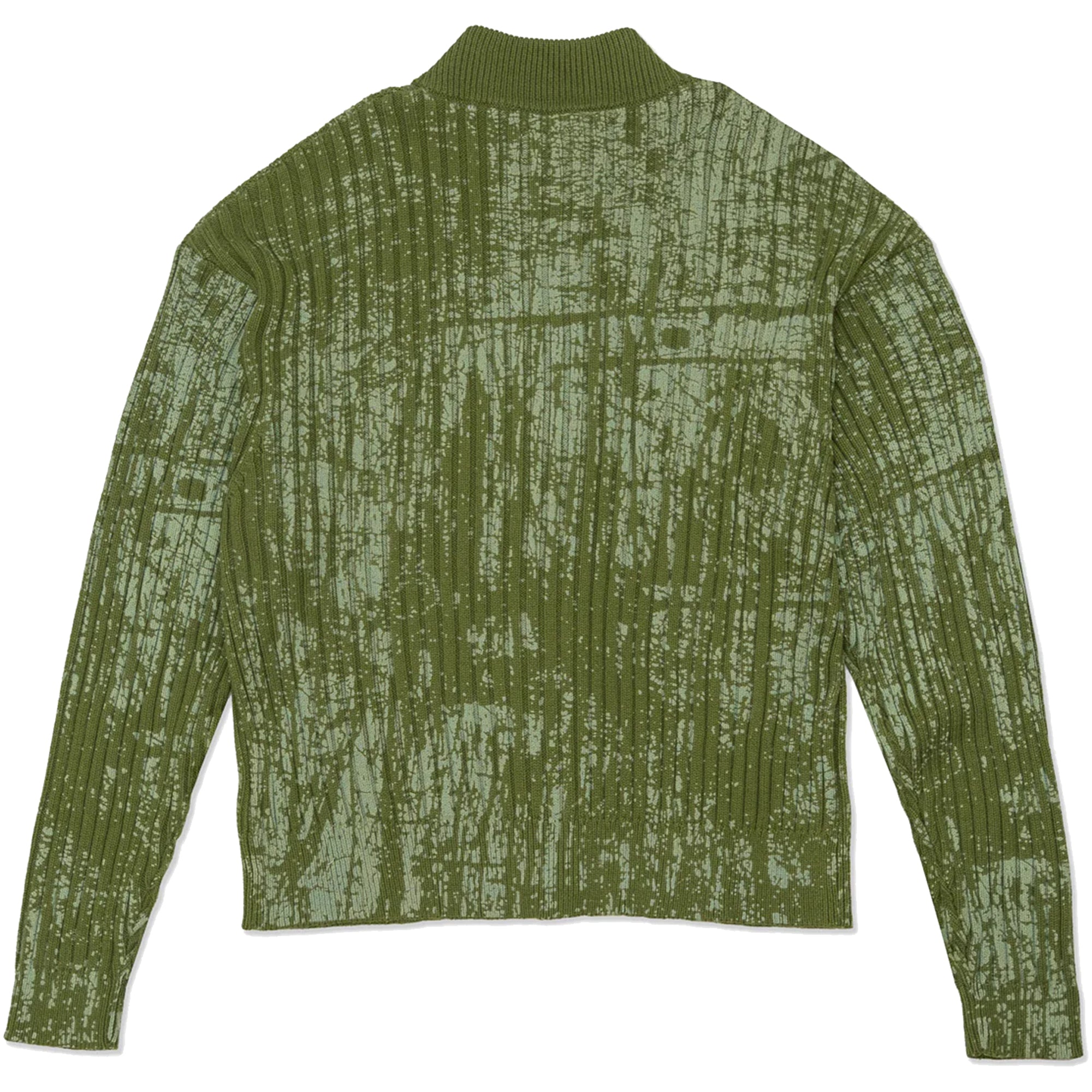 Hoddle Fracture Ribbed Pullover Green