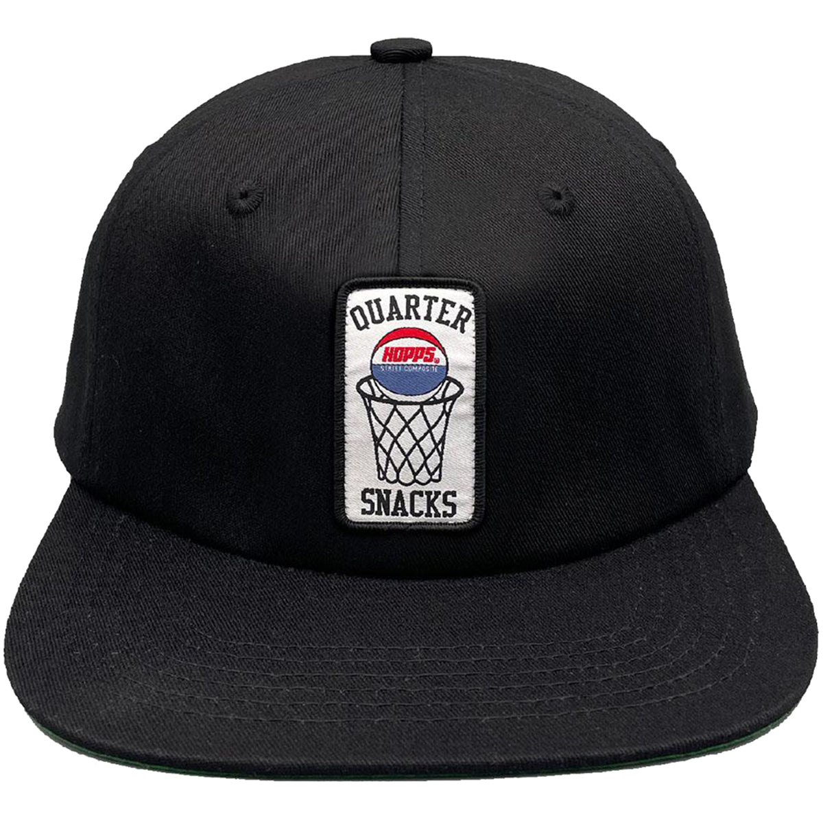 Hopps x Quartersnacks Patch Snapback Cap Black