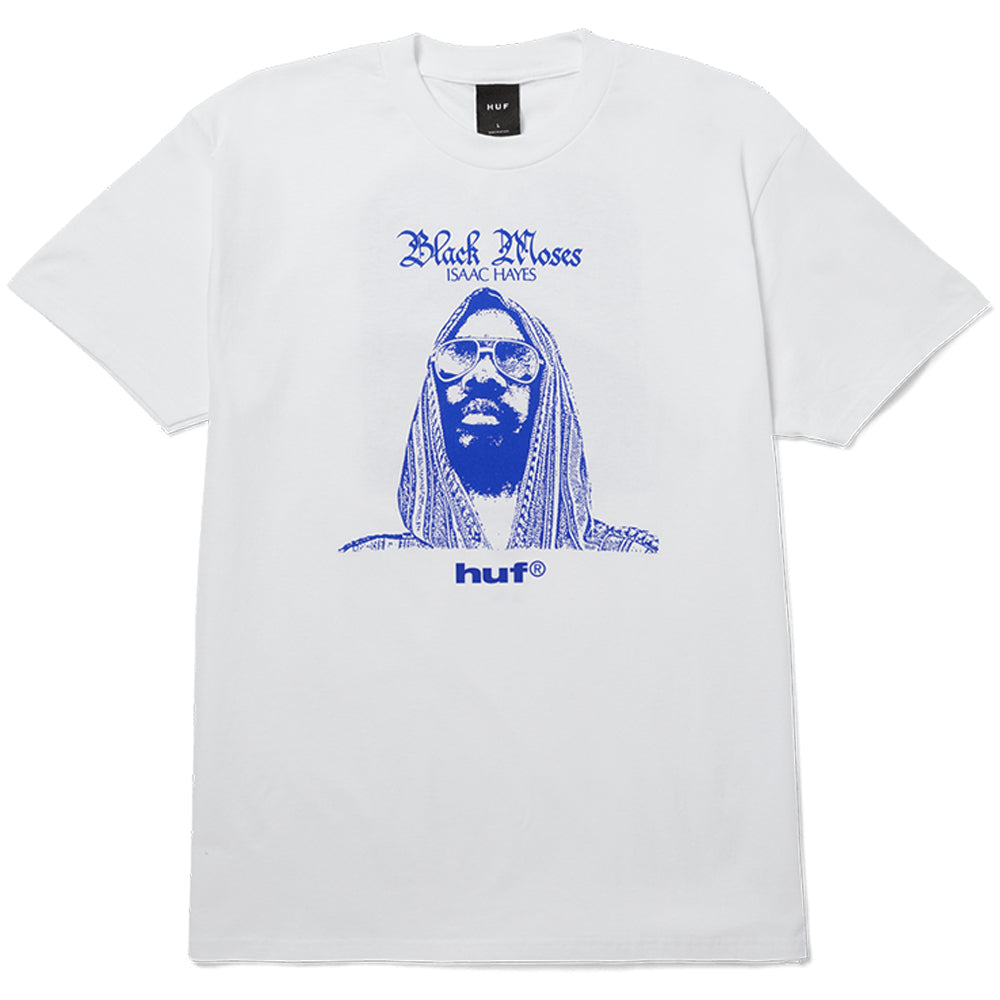 HUF x Isaac Hayes Black Moses Heavyweight Tee White
