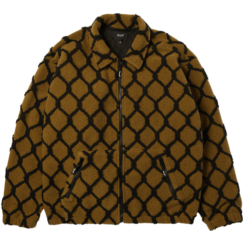 HUF Breakthrough High Pile Jacket Moss