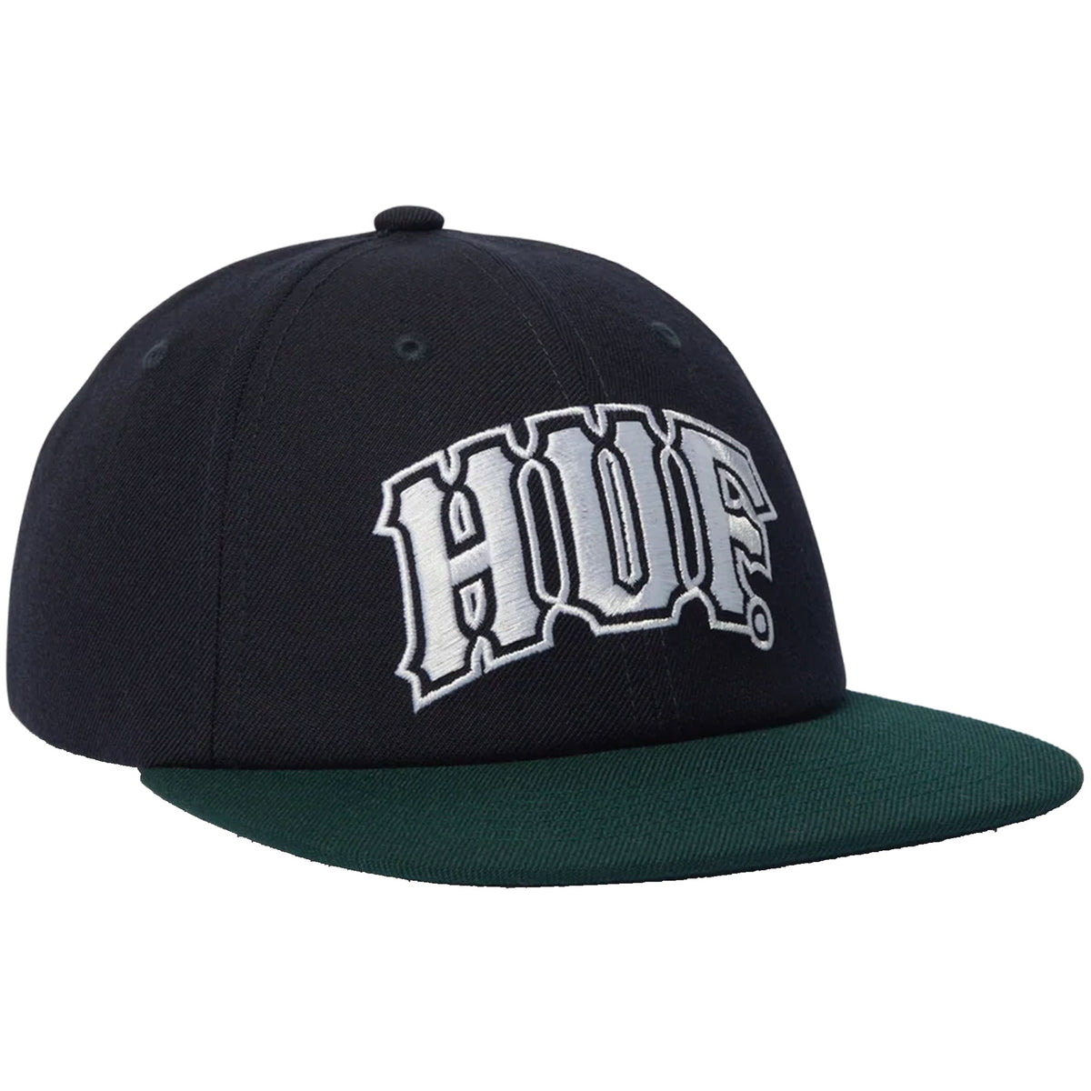 HUF Classic Arch Brushed Snapback Navy/Green